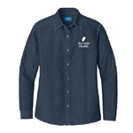 ACH103 • Port & Company® Women's Long Sleeve Value Denim Shirt