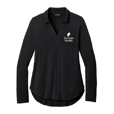 ACH107 • Port Authority® Women’s Luxe Knit Button Tunic